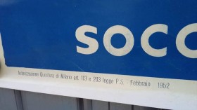 Affiche originale de la Socony-Vacuum italienne de 52 (2/7)