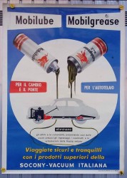 Affiche originale de la Socony-Vacuum italienne de 52 (1/7)