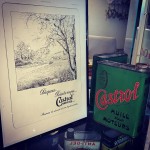 Affiche "Pâques... Printemps..." et bidon d'huile Castrol (1/4)