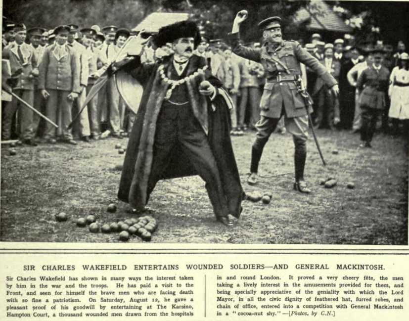 Sir Charles Wakefield en tant que maire de Londres en 1916 ( Illustrated War News )