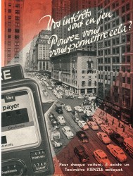 Kienzle taxi meters sales prospectus (1955)