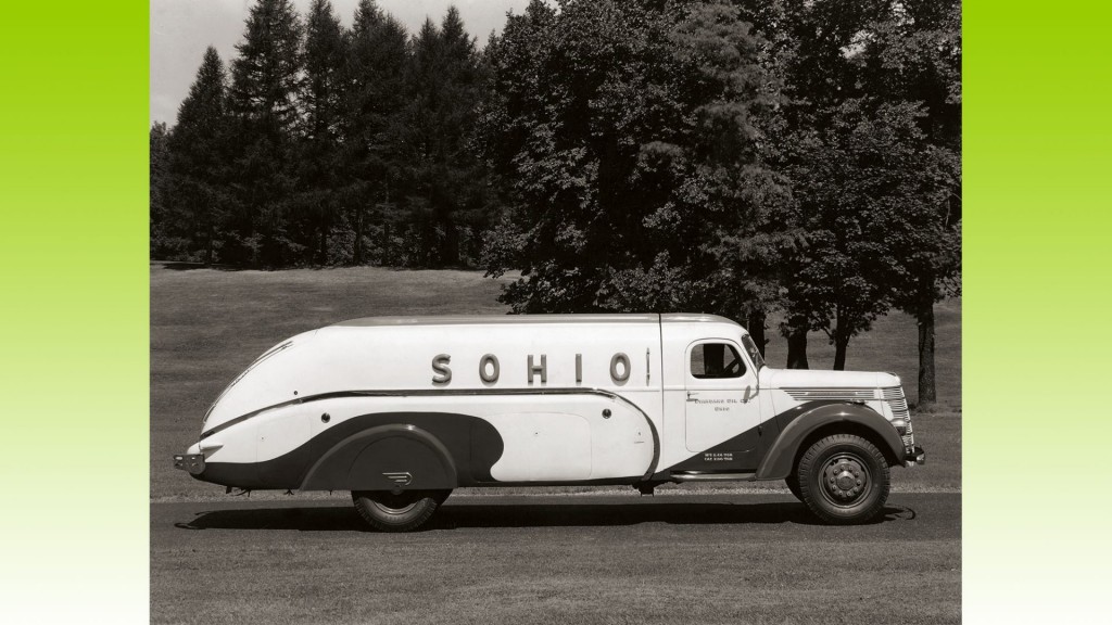 Véhicule de transport pour Sohio, de forme unique (© bp.com)