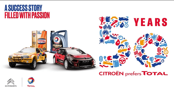 Citroën fête 50 ans de partenariat avec Total