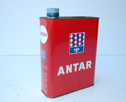 Bidon Antar rouge avec blason