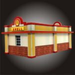Station essence Shell (1/43ème) (© maquettes-decors-patrice-gregoire.fr)
