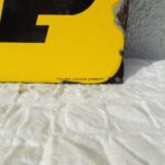 Plaque émaillée Dunlop (rectangulaire/verticale) (© rouleetvintage.net)