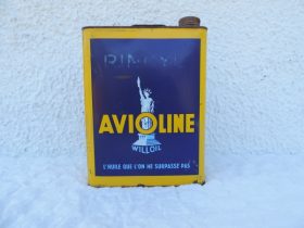 Bidon Avioline jaune (© rouleetvintage.net)