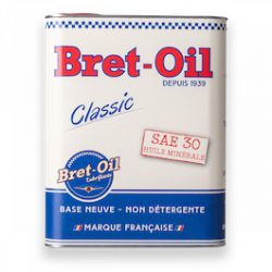 Bidons "HUILE AUTO/MOTO MINÉRALE SAE30" (© bretoil.com)