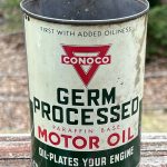 Boite d'huile « Germ processed » par CONOCO (ebay.fr)