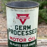 Boite d'huile « Germ processed » par CONOCO (ebay.fr)