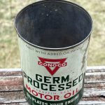 Boite d'huile « Germ processed » par CONOCO (ebay.fr)