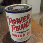 HUILE MOTEUR PREMIUM "POWER PUNCH" SAE 30 (© worthpoint.com)