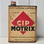 Bidon d'« HUILE MOTRIX » par CIP (© passion-automobilia.com)