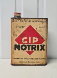 Bidon d'« HUILE MOTRIX » par CIP (© passion-automobilia.com)