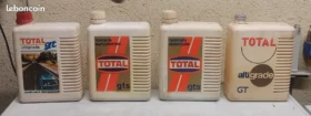 Lot de 4 anciens bidons d'huile total (© leboncoin.fr)