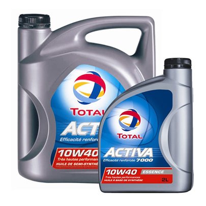 Huile Total Activa 7000 10W40 essence 5L + 2L offerts (© autobacs.fr)