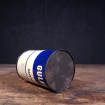 Bidon d'huile moteur Gulf Gulflube des années 1950 (© garageduvintage.com)