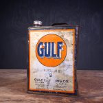 Bidon d'huile moteur GULF, années 40 (© catawiki.com)