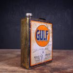 Bidon d'huile moteur GULF, années 40 (© catawiki.com)