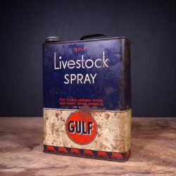 Bombe aérosol GULF pour le bétail des années 1940