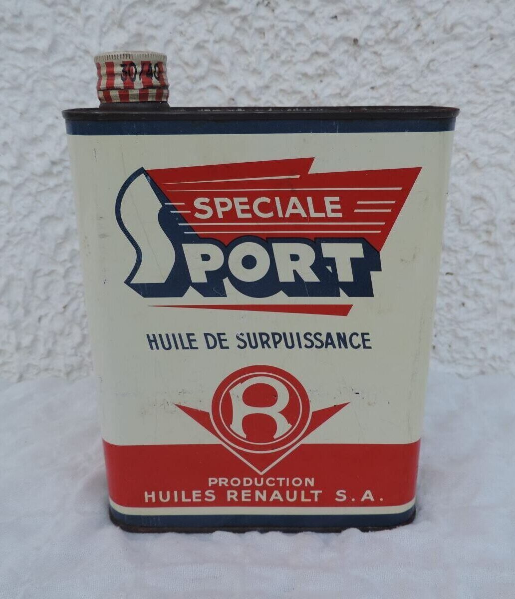 Bidon d'huile Renault Spéciale sport (© rouleetvintage.net)