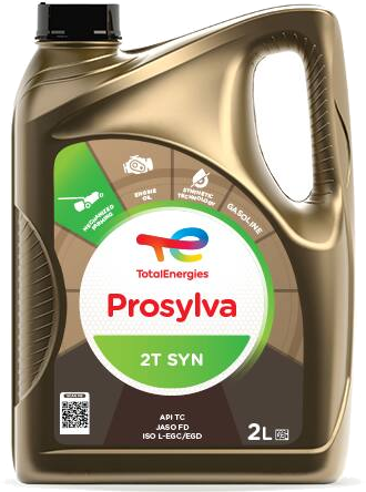 Bidon lubrifiant TotalEnergies PROSYLVA 2T SYN (2L) (© totalenergies.com)