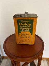 Ancien bidon d'huile Delco 1939 (© ricardo.ch)