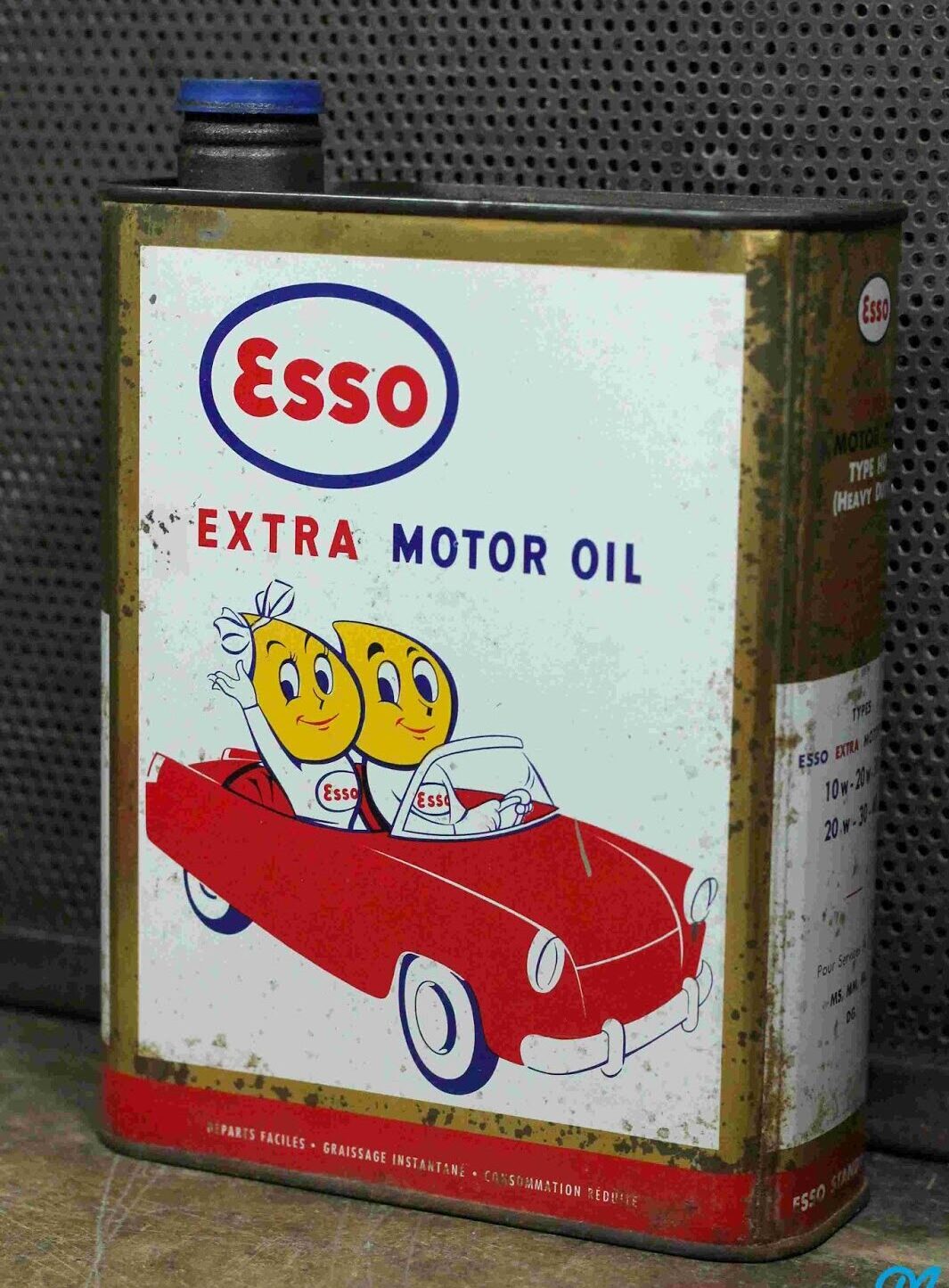Bidon ESSO Extra Motor Oil (© marinette-vintage.blogspot.com)