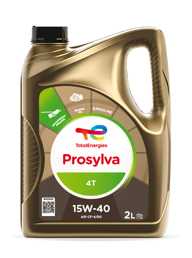 Bidon d'huile minérale TotalEnergies Prosylva 4T 15W-40 (© eboutique.totalenergies.fr)