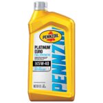 Huile à moteur synthétique Pennzoil Platinum Euro, 5W-40, 946 mL (© canadiantire.ca)