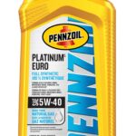 Huile à moteur synthétique Pennzoil Platinum Euro, 5W-40, 946 mL (© canadiantire.ca)