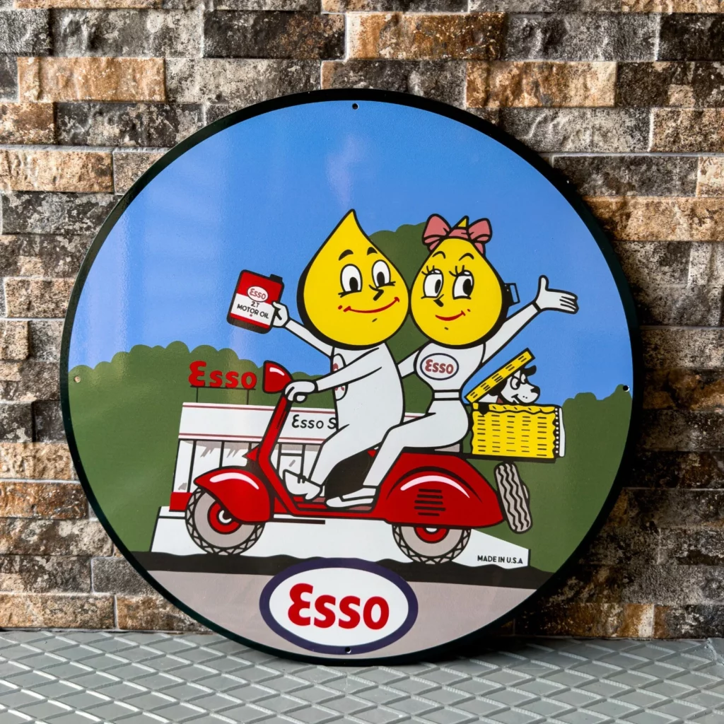 Panneau vintage Esso (© ebay.com)