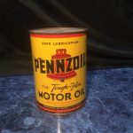 Ancienne boite d'huile Pennzoil (© ebay.com)