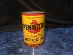 Ancienne boite d'huile Pennzoil (© ebay.com)