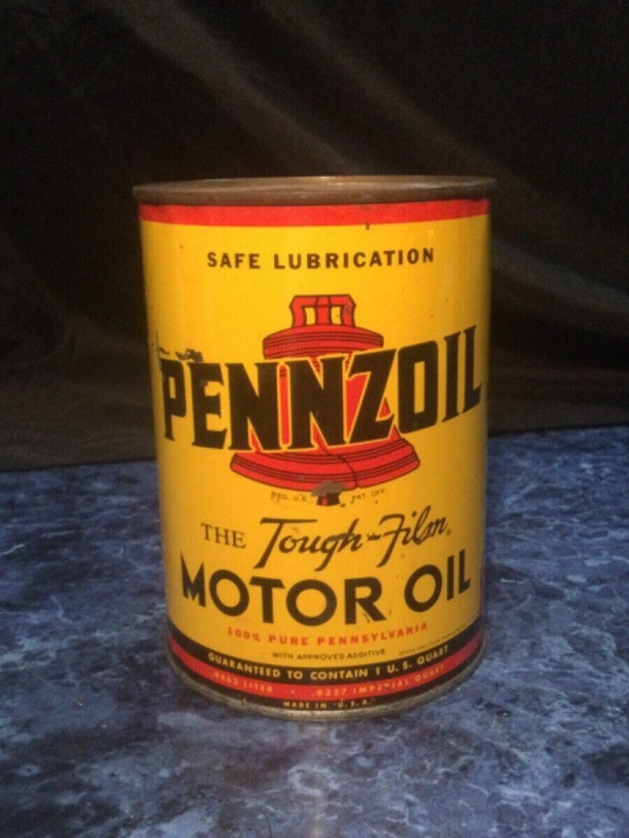 Ancienne boite d'huile Pennzoil (© ebay.com)