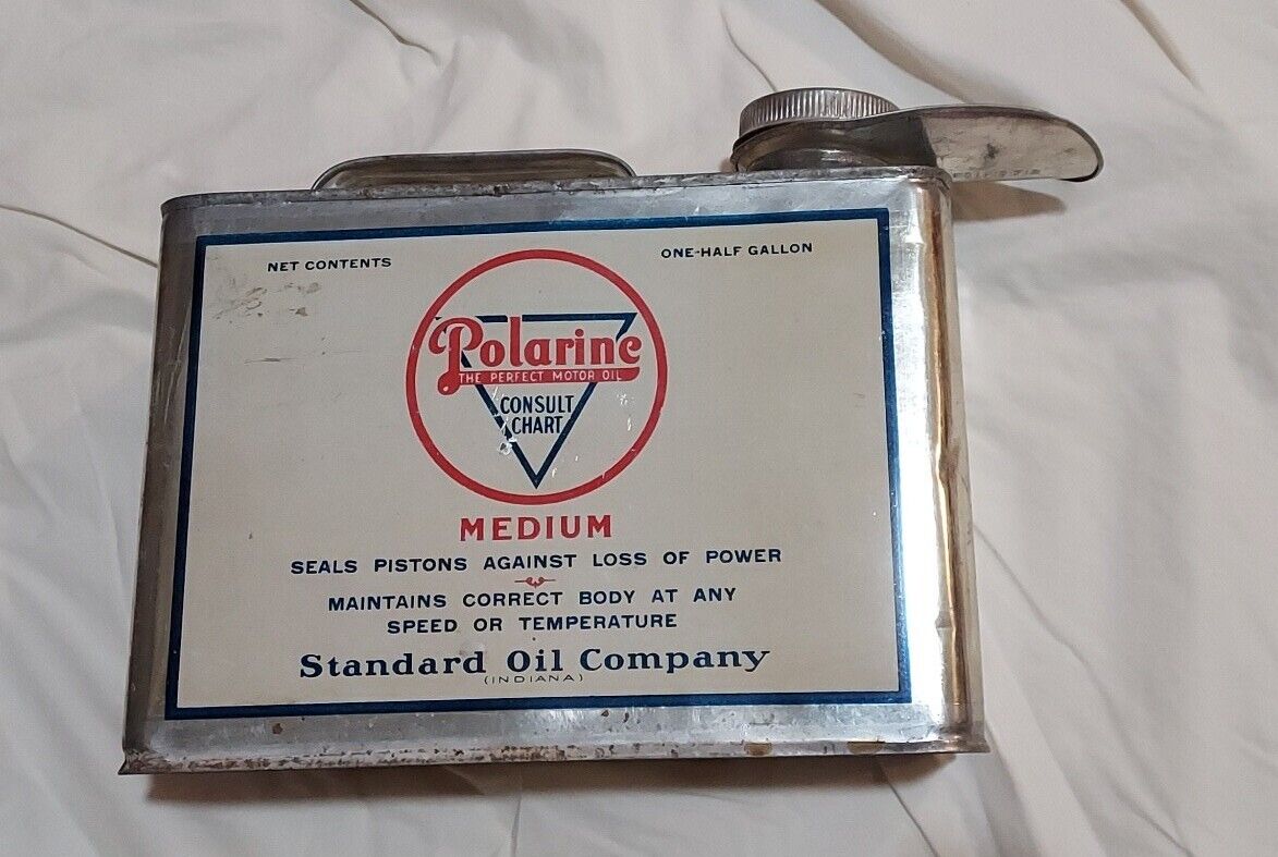 BOÎTE VINTAGE HUILE POLARINE STANDARD DEMI-GALLON (© ebay.fr)