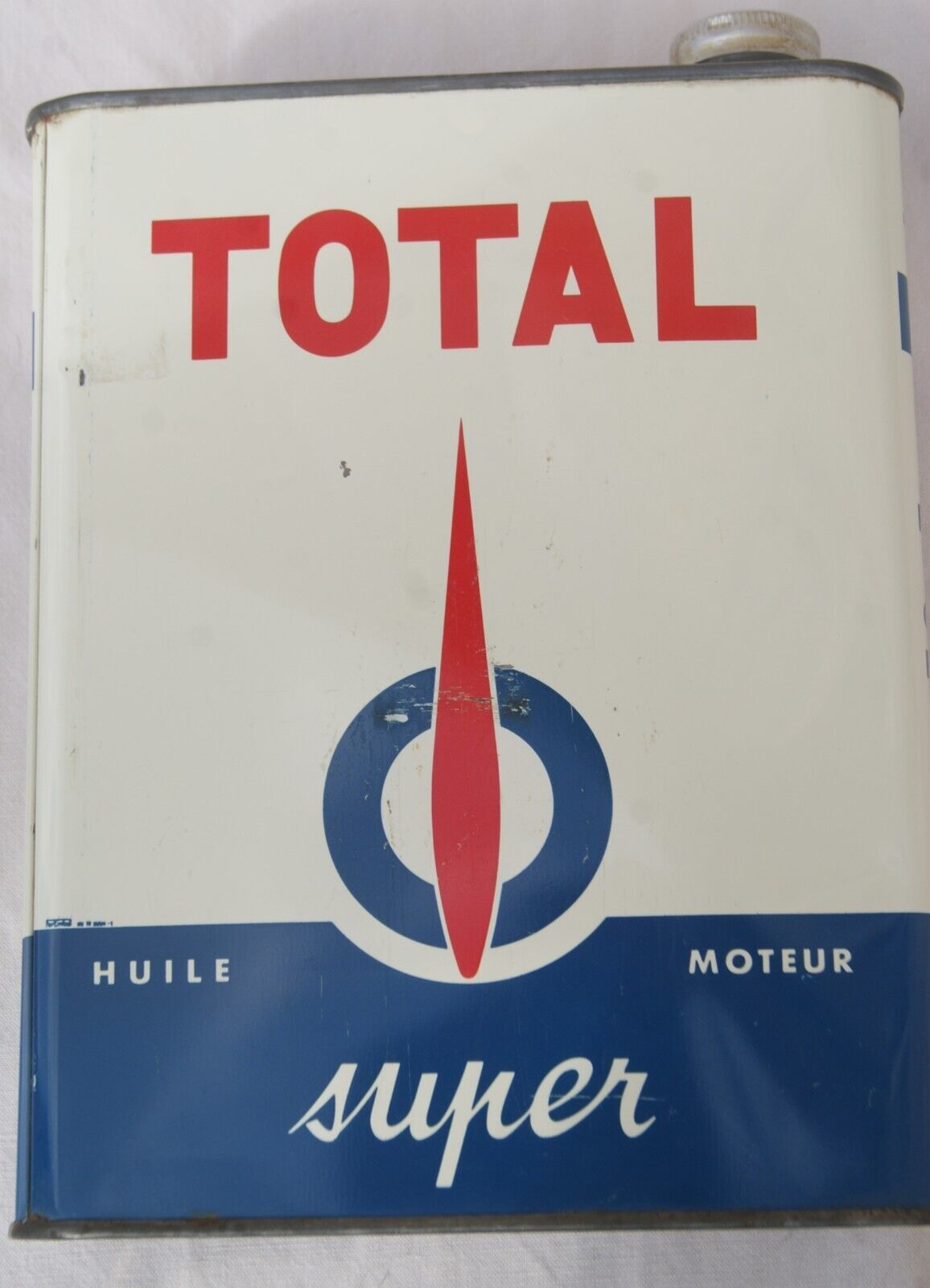 BIDON D'HUILE ANCIEN TOTAL SUPER (© ebay.fr)