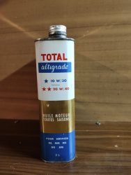 Bidon d'huile Total Altigrade (ebay.fr)