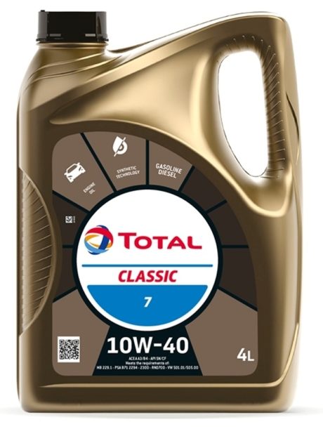 Bidon d'huile Total Classic 7 10W-40 (© lubricantstore.gr)