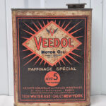 Bidon d'huile Veedol « Aéro 5 demi-visqueuse » (© passion-automobilia.com)