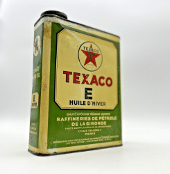 Bidon d'huile TEXACO (FR) type "E, Huile d'hiver" (© ebay.fr)