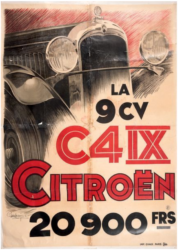 Affiche « CITROEN C4 IX » (aguttes.com)