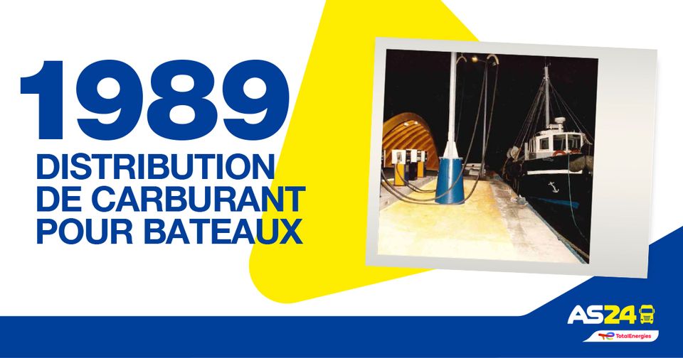 1989 : AS 24 propose du carburant pour bateaux (© Facebook AS24Stations)