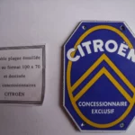 Plaque émaillée Citroën "CONCESSIONNAIRE EXCLUSIF" (© ebay.fr)