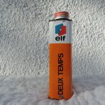 Bidon d'huile Elf "elf DEUX TEMPS" (© rouleetvintage.net).