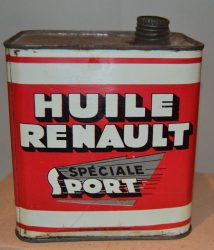 Ancien Bidon d'Huile Speciale Sport RENAULT (© pniterest.fr)