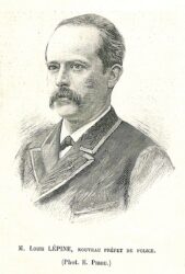« M. Louis Lépine, nouveau préfet de police », portrait gravé d'après une photographie d'Eugène Pirou, 1893 (© Wikipédia)