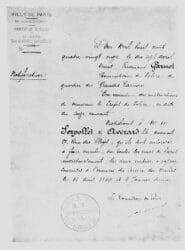 Autorisation de circuler délivrée le 17 avril 1891 à Paris (© Le Monde illustré – gallica.bnf.fr – Wikipédia)