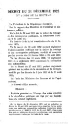 Décret du 31 décembre 1922 dit « Code de la route » (page1) (© gallica.bnf.fr)