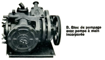 Bloc de pompage avec pompe à main incorporée (DUX 5)
